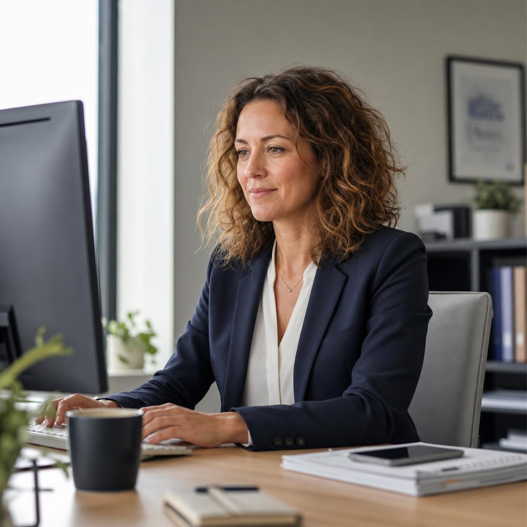 Week 1 — at her desk, an ordinary day